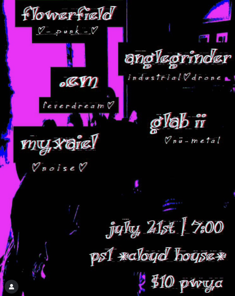 flowerfield / anglegrinder / .em / glab ii / myxaiel