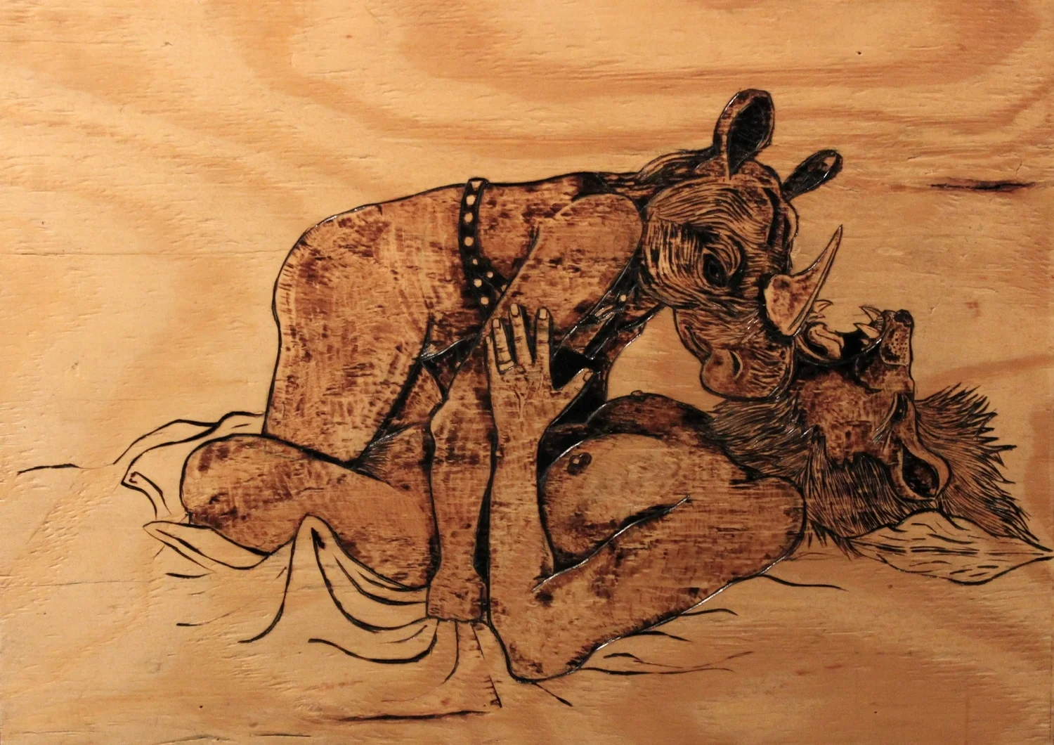 Lion; Rhinoceros