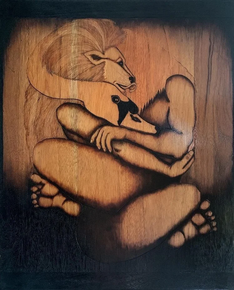Lion; Swan