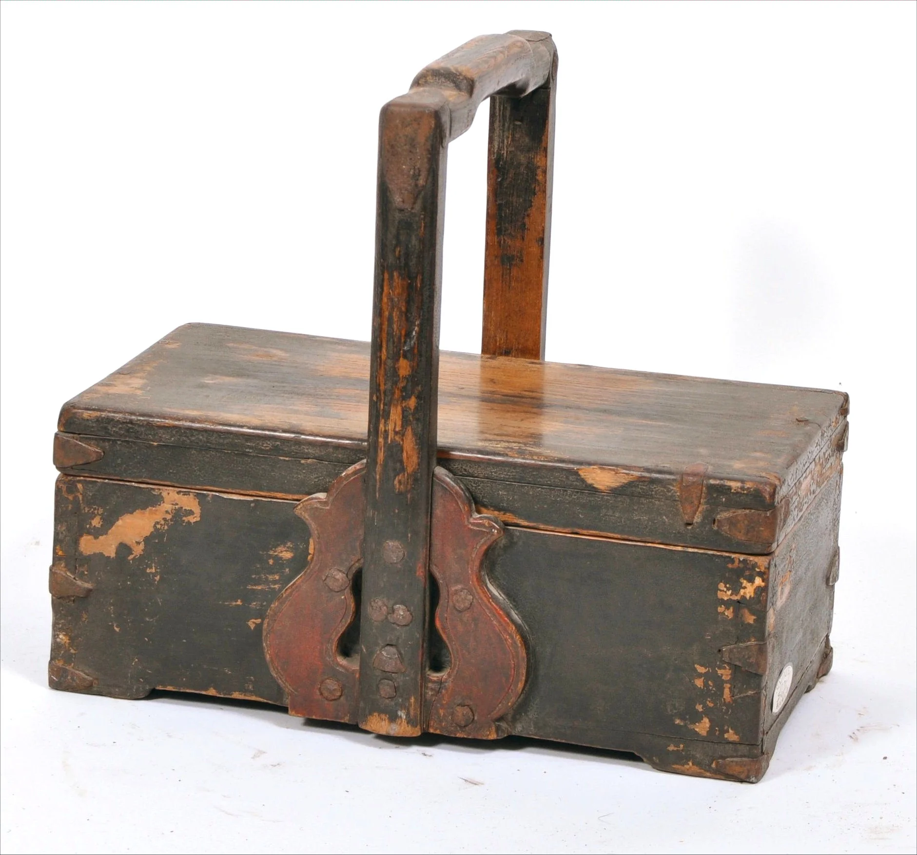 Antique Chinese lacquered lunch box