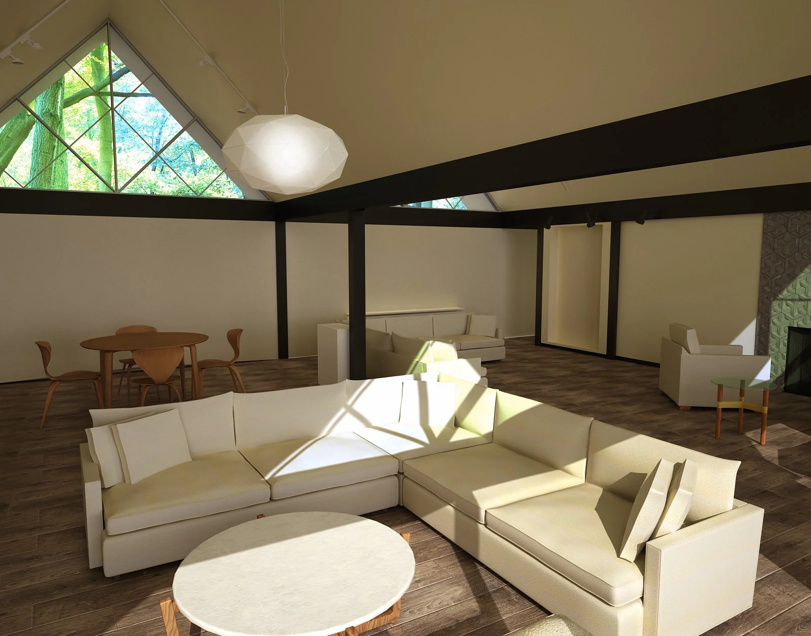 Edward Larrabee Barnes house, circa 1953, Chappaqua, N.Y.