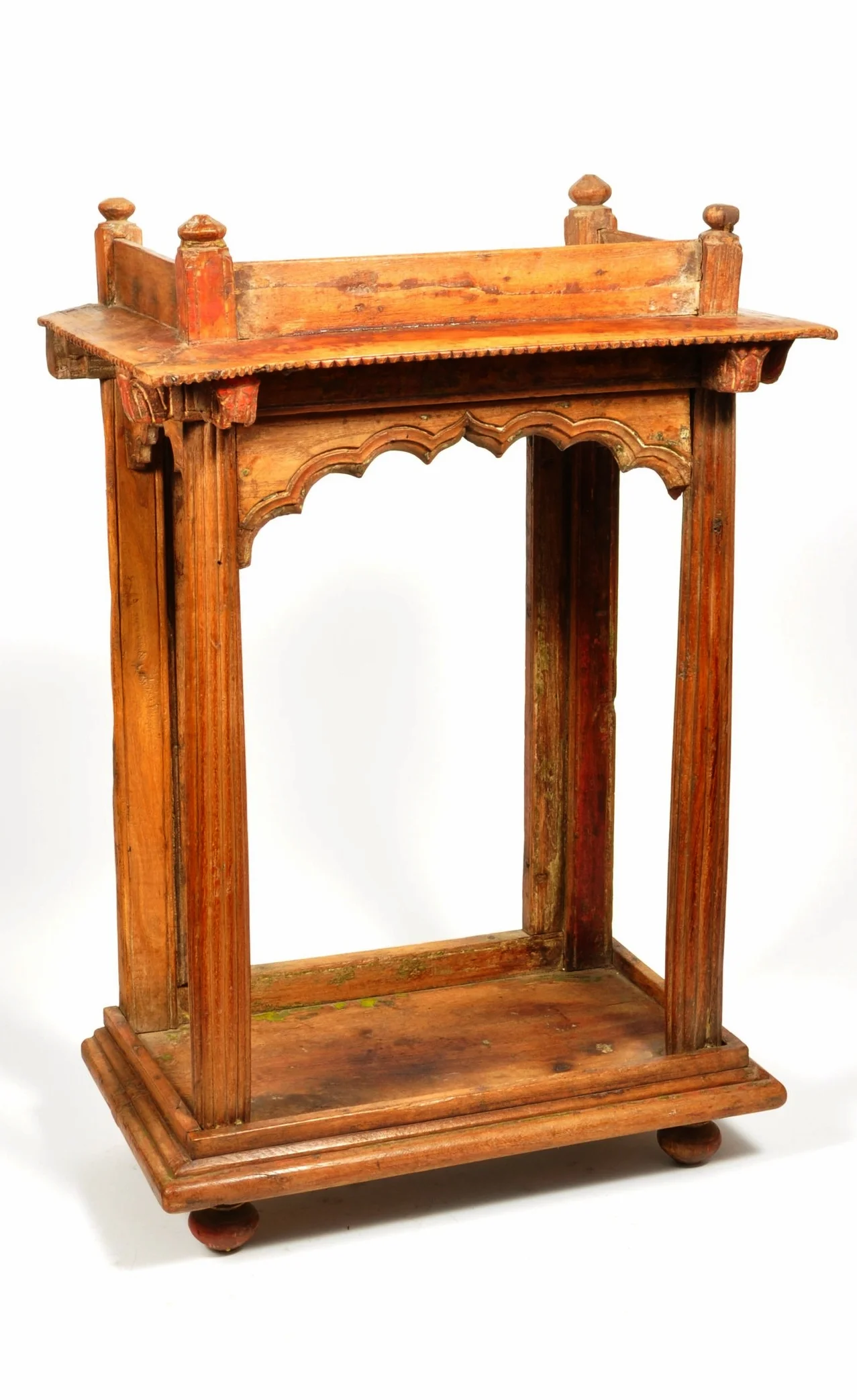 Antique hand carved wood Indian shrine
