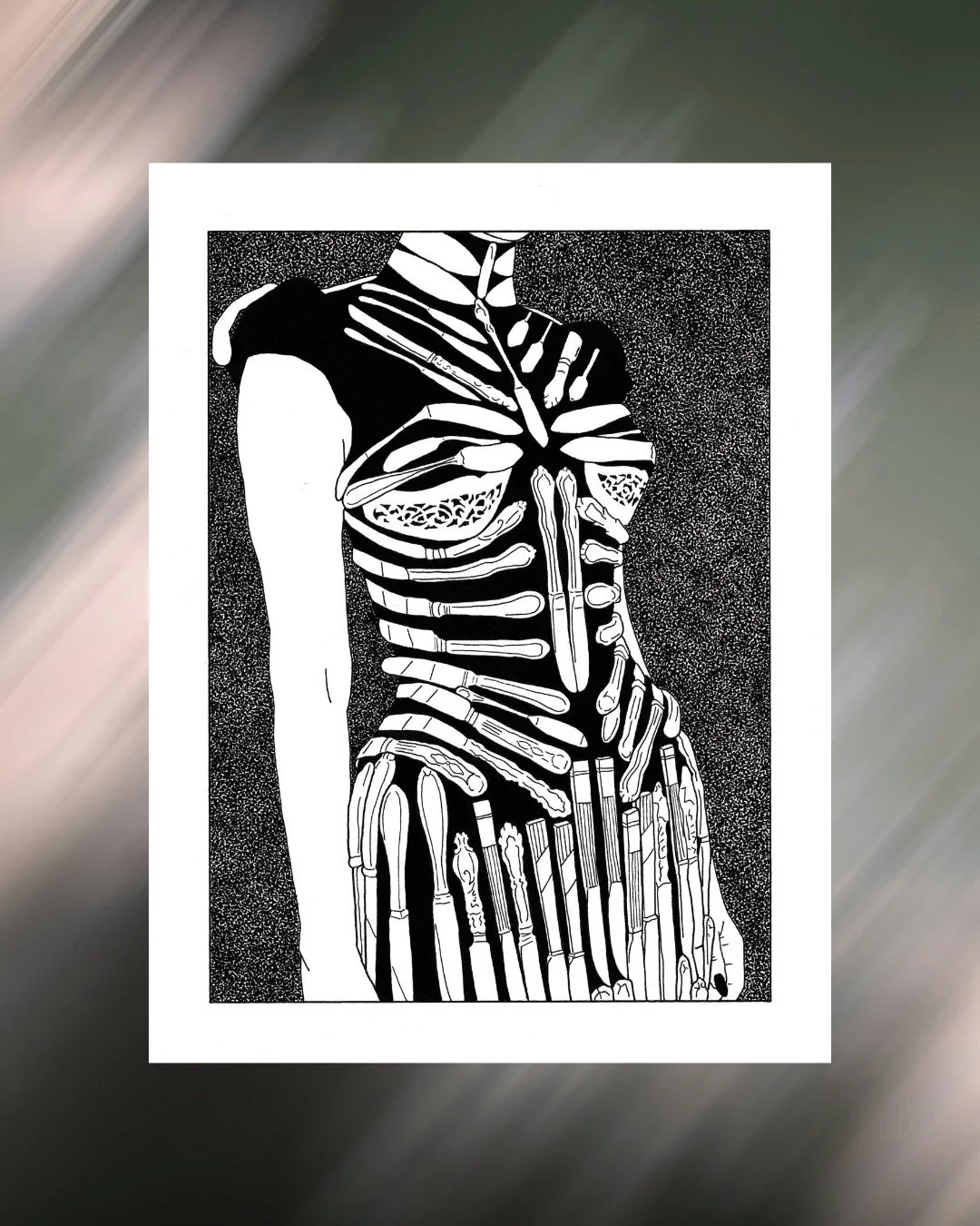 𝔧𝔬𝔞𝔫&rsquo;𝔰 𝔨𝔫𝔦𝔳𝔢𝔰.
dilara findikoglu &ldquo;not a man&rsquo;s territory&rdquo; aw23 &times; look 34.
micron on drawing paper.

&ldquo;one of the charges of joan of arc&rsquo;s trial was violating the divine law for dressing like a man. i