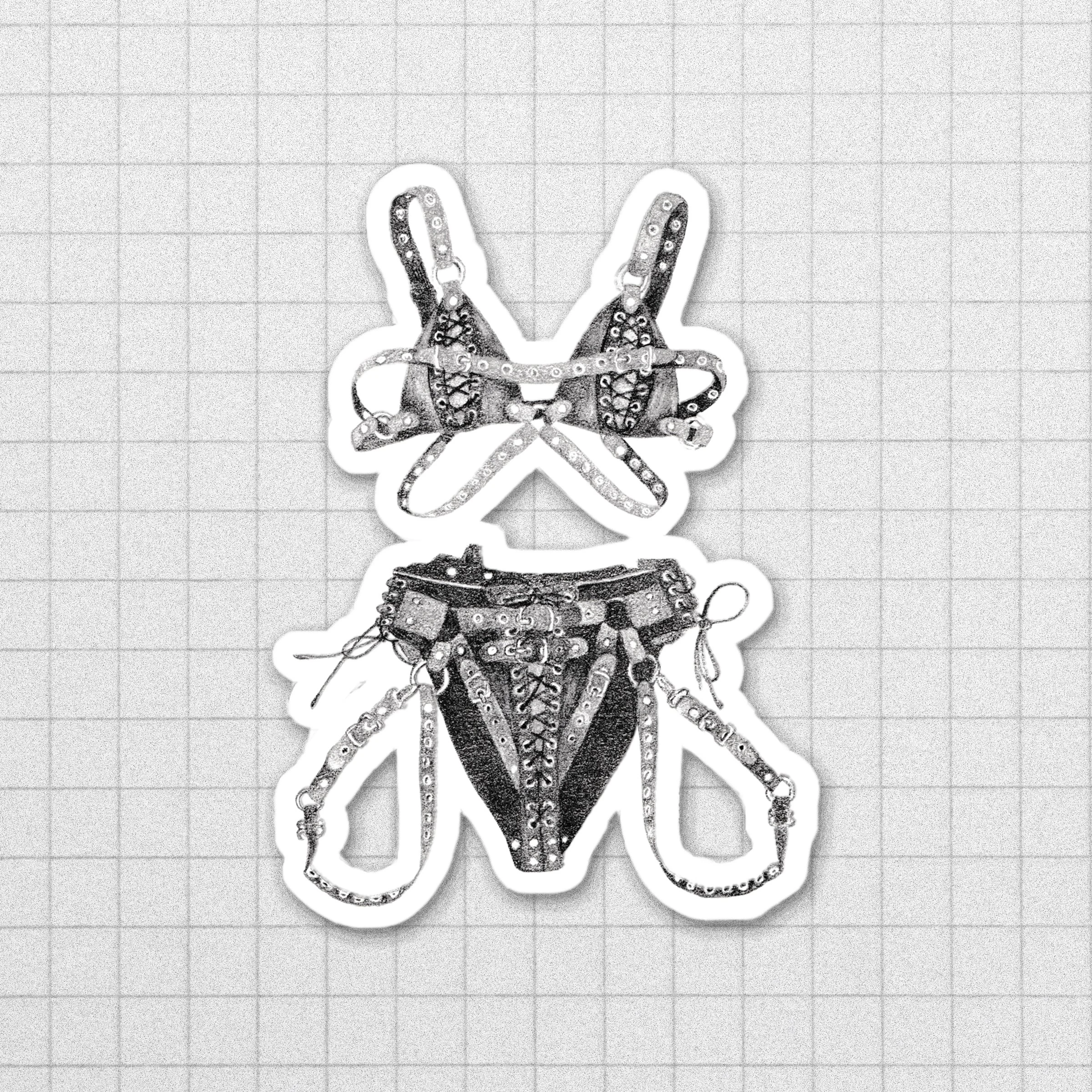 Leather × Laced Sticker