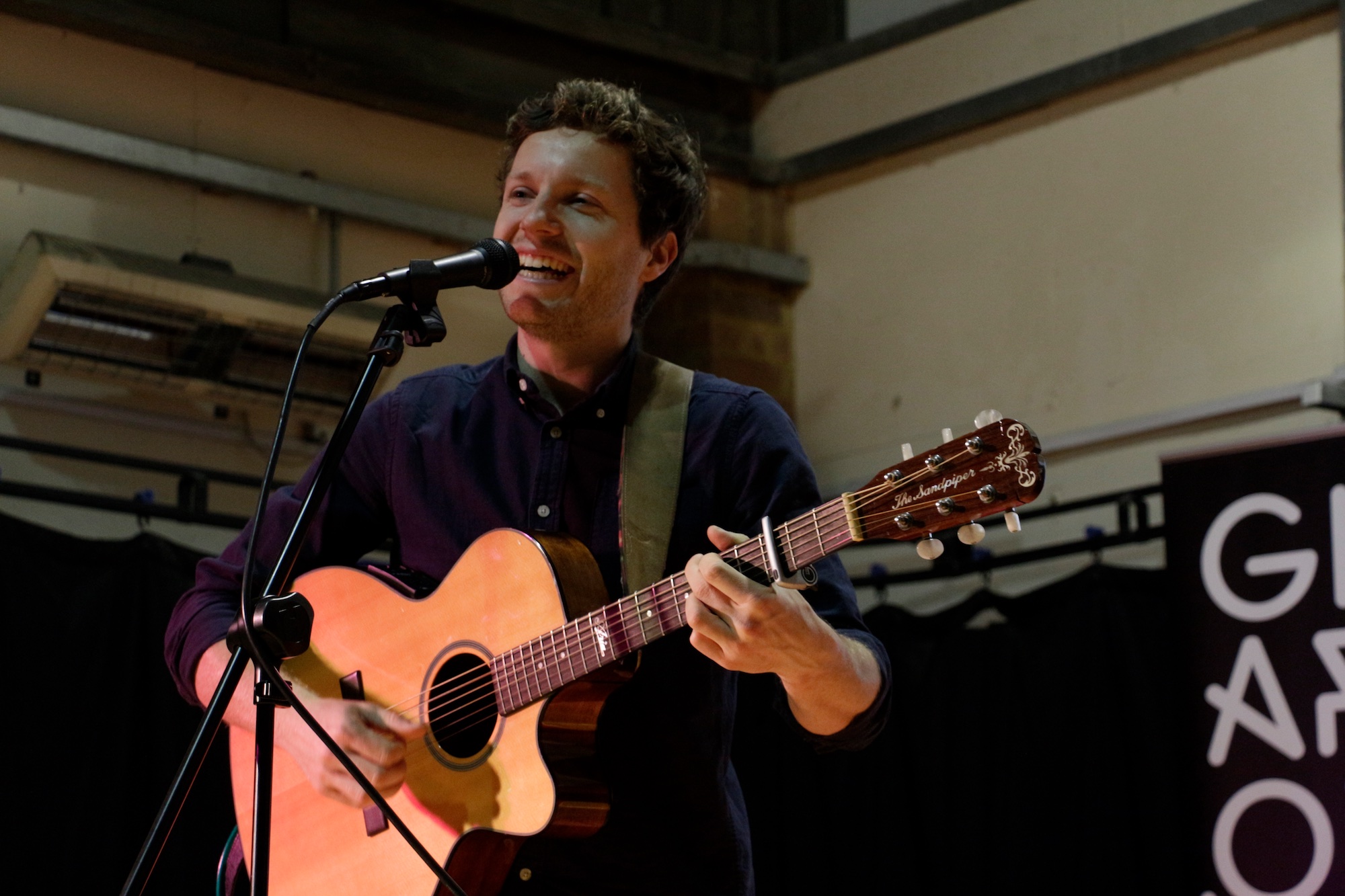 Jem Tyler, Head of Music at Gig-Arts, inspires the audience