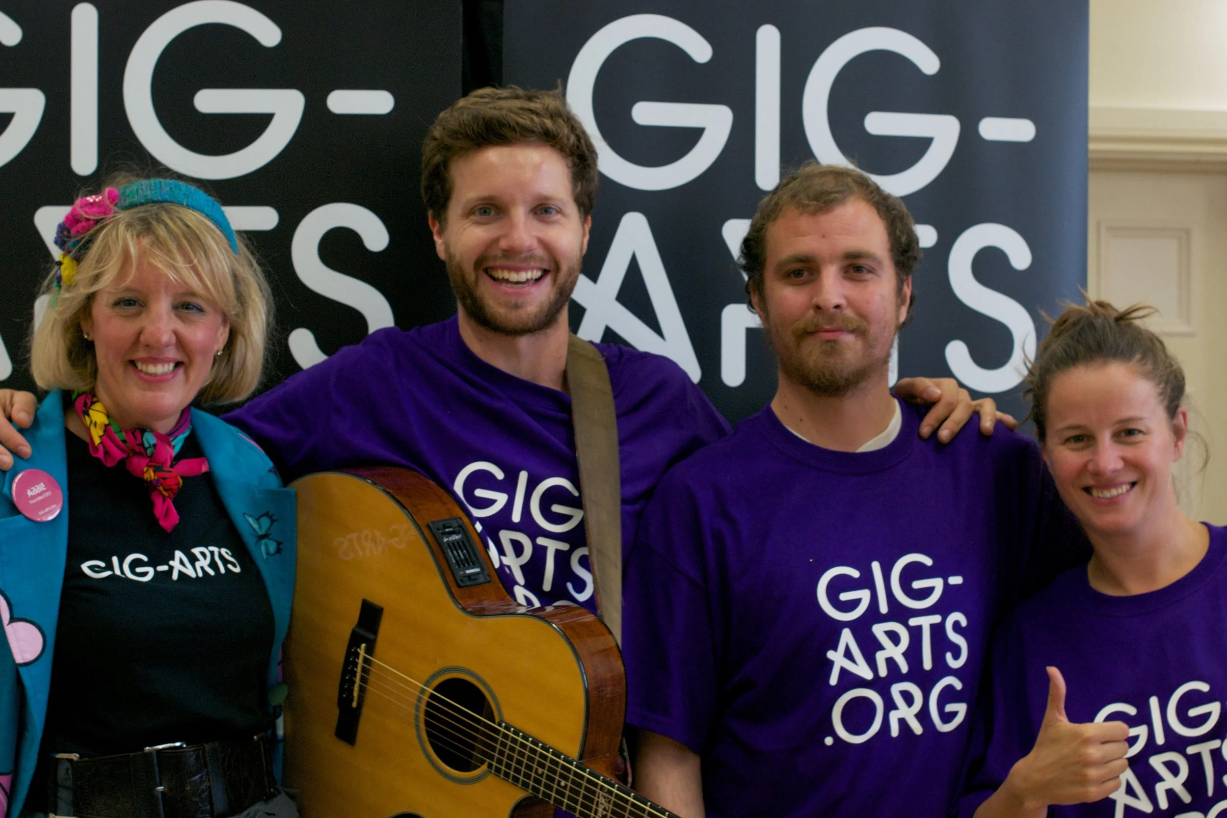 Meet the Gig-Arts Team - Abbie, Jem, Ryan and Grace.