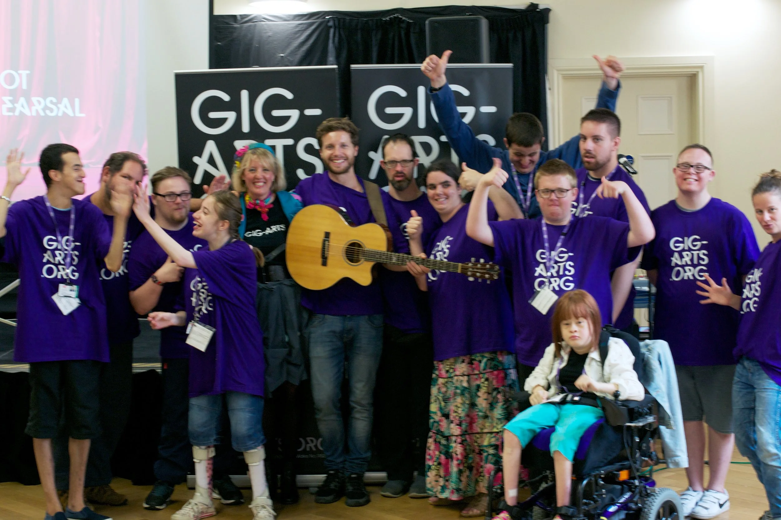 Team spirit at Gig-Arts.