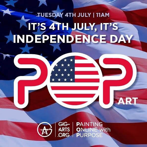 It&rsquo;s the 4th July celebration! This Tuesday bring along your USA 🇺🇸 red white and blue paint! All fun ahead! #gig_arts #theicecentre #art #4thjuly #4thofjulyweekend