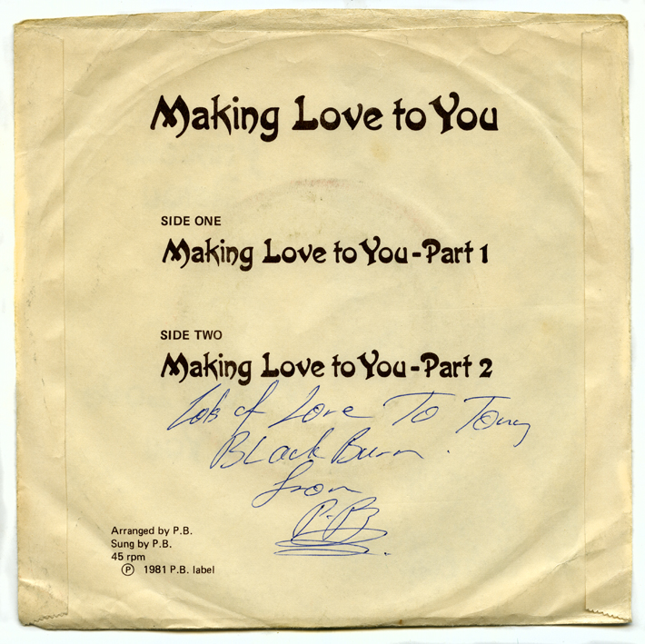 I managed to buy a copy signed to TONY BLACKBURN