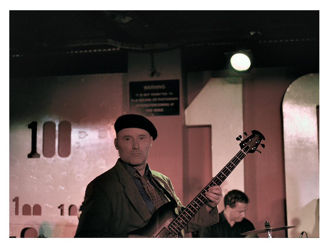 Jah Wobble & The English Roots Band performing at the 100 Club (30th anniversary of Punk)