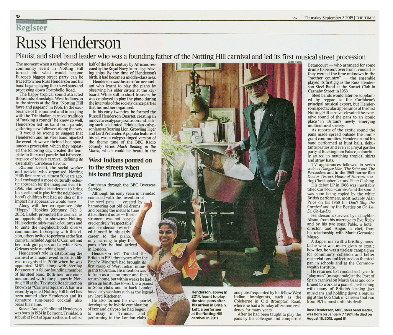 The Times Obituary