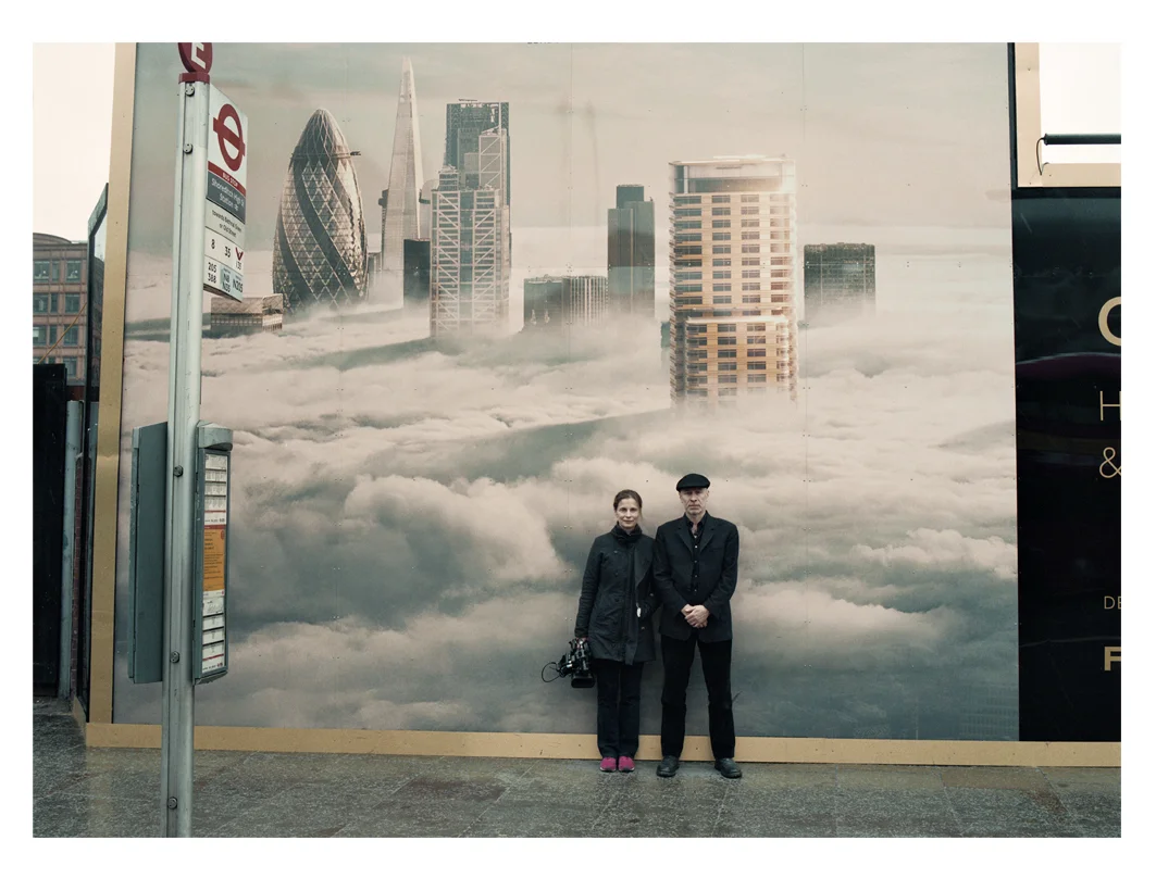 As I filmed them walking we discovered this wall and a production still was shot.