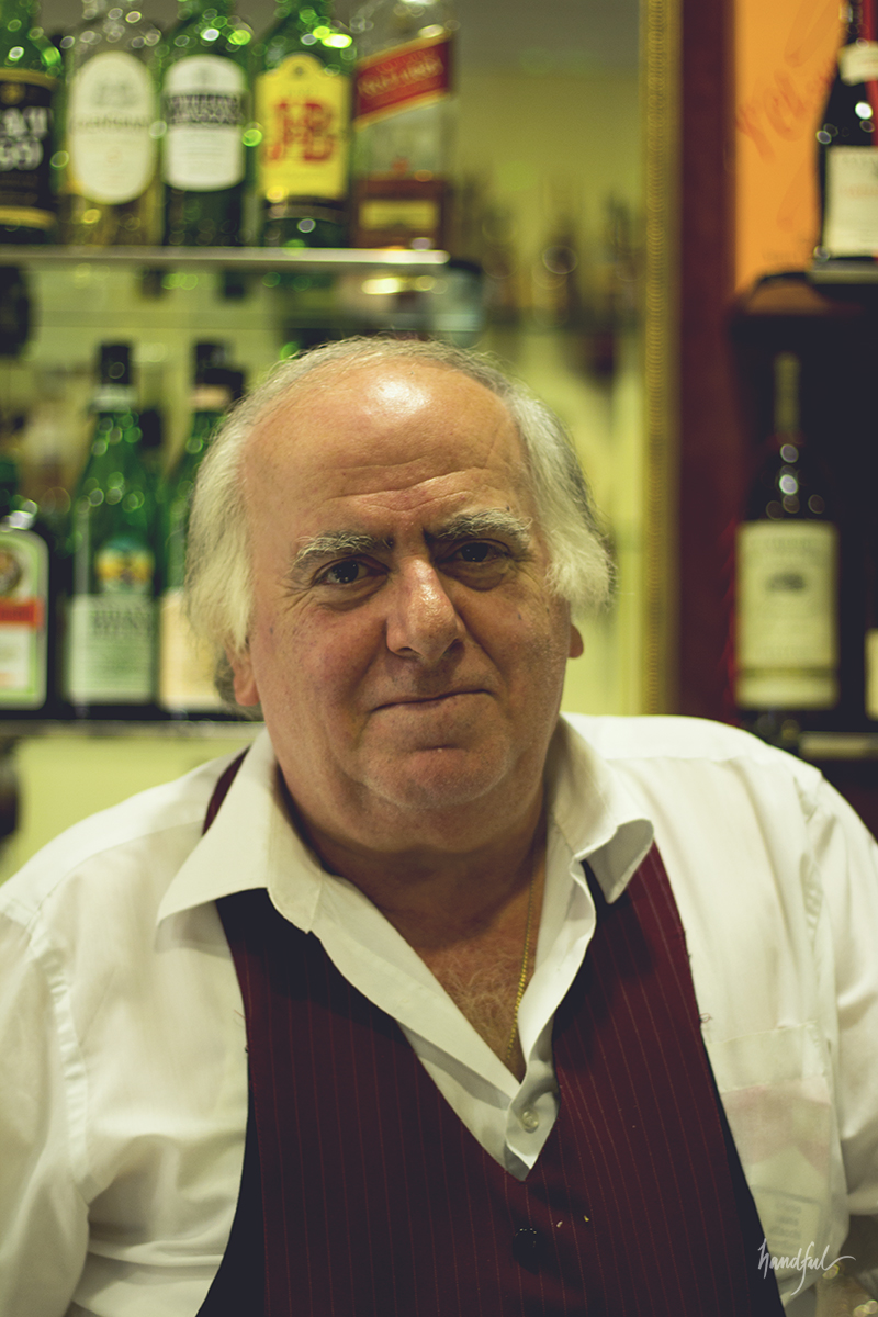 The Gentleman at Fabar Bar Tabacchi, Rome