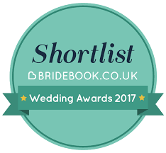We've been nominated for the bridebook wedding awards 2017!