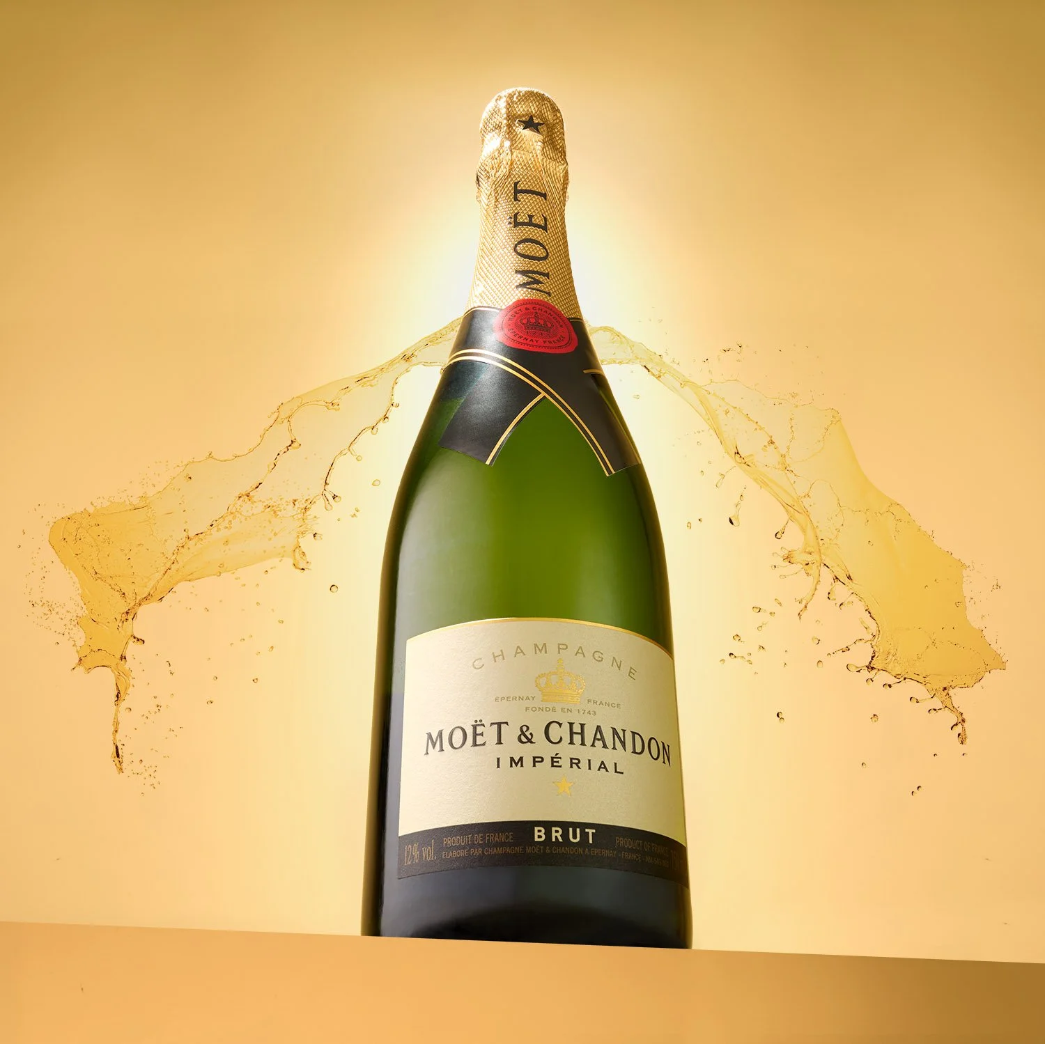 moet & chandon champagne wine product photo by The Brand Photo Studio in Sydney Australia