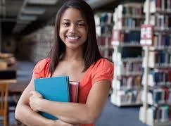 Black Adolescent female library.jpeg