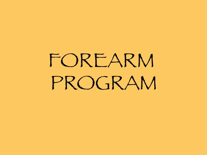 Forearm Program