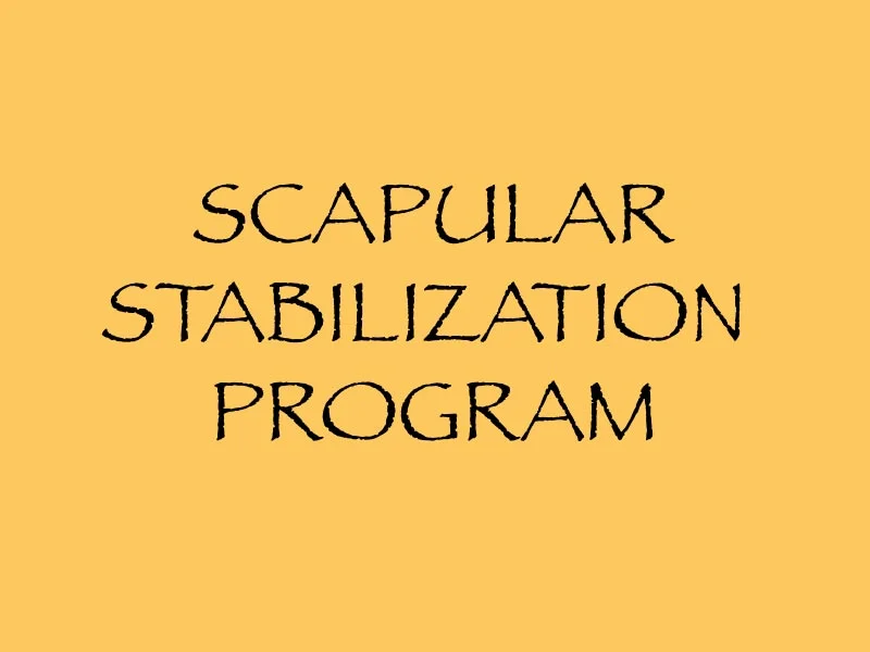 Scapular Stabilization Program