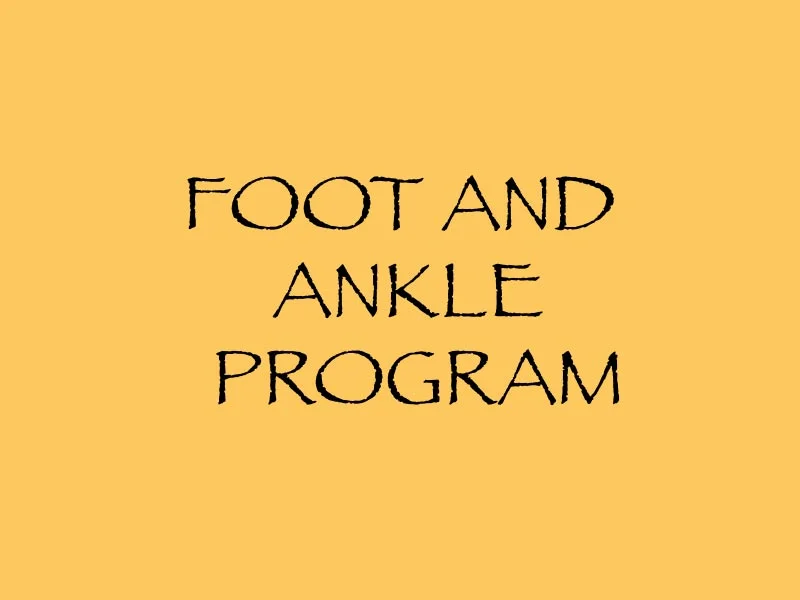 Foot and Ankle Program