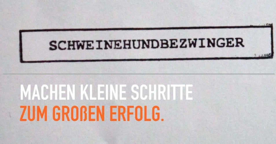 KLEINE Schritte für GROßEN Erfolg!