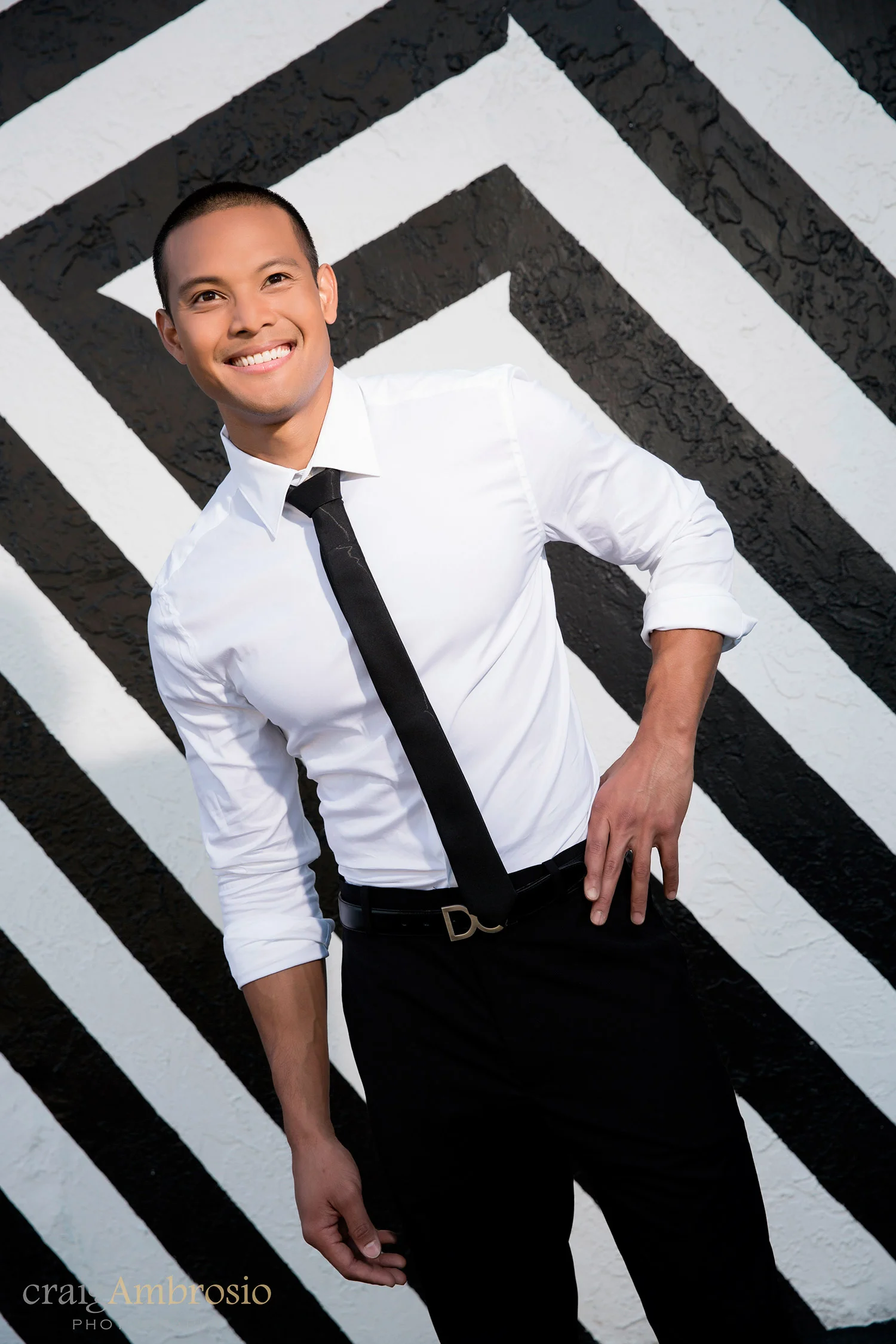 Christopher Mercado model with Wilhelmina