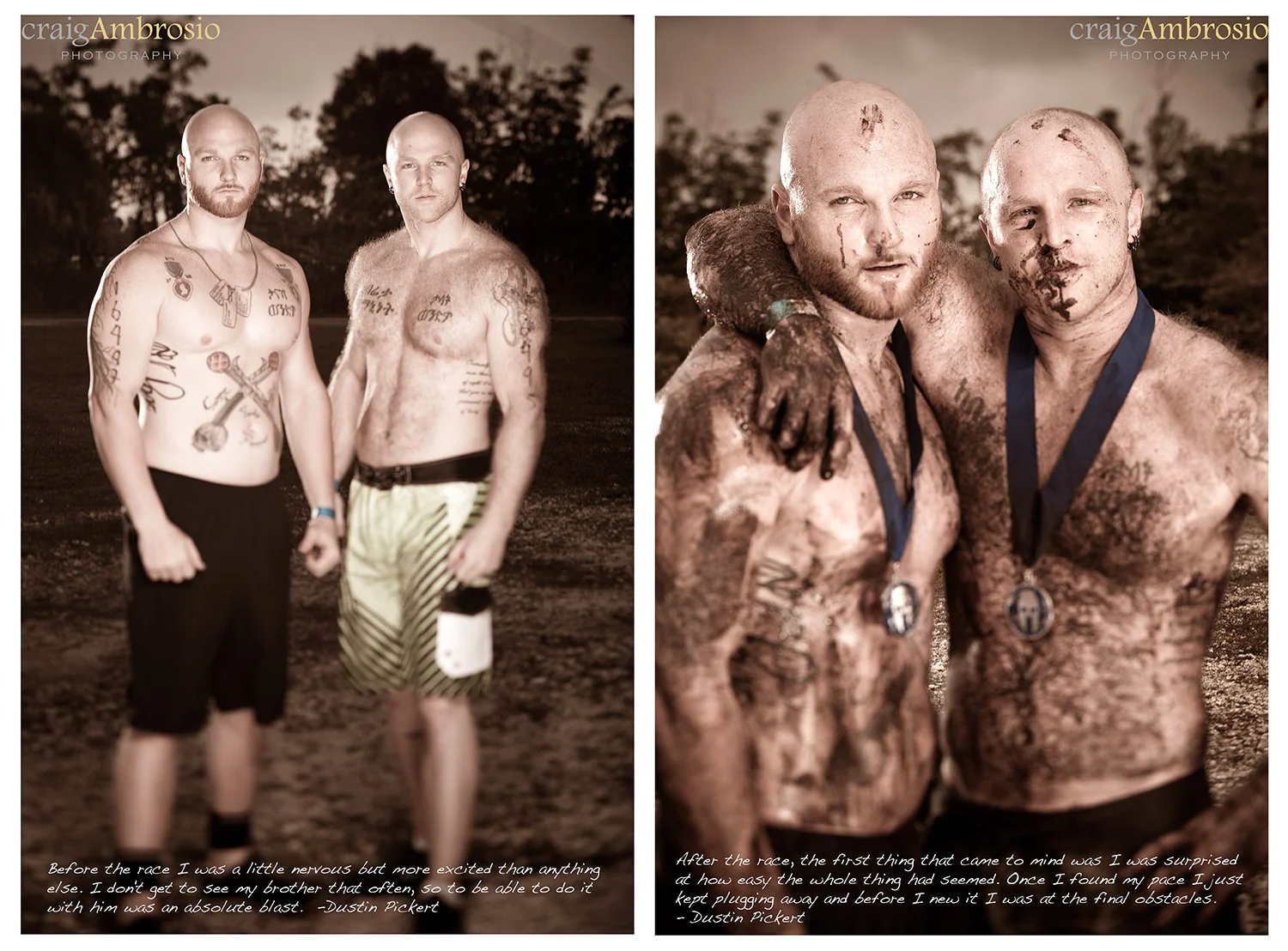 Dustin and Cory Pickert Spartan competitors