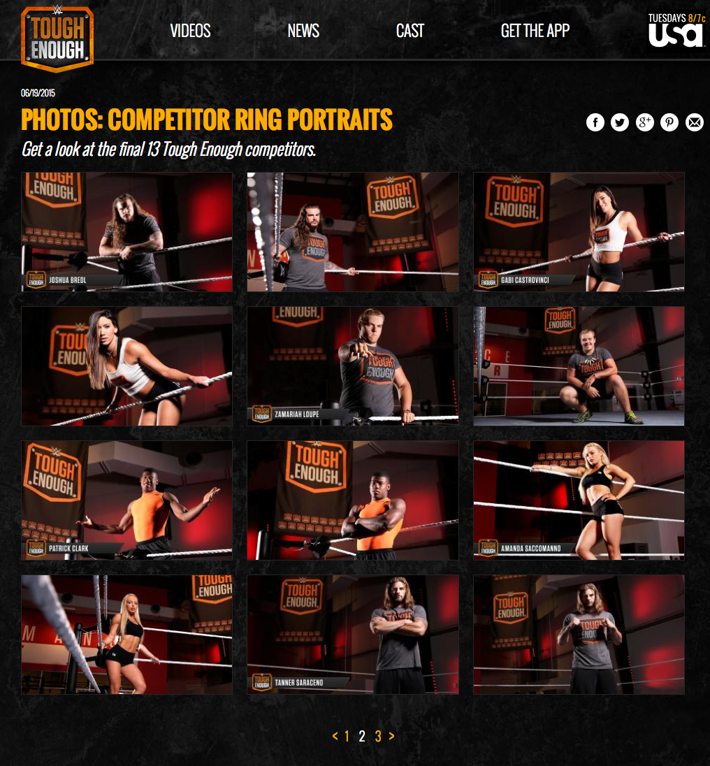 Tough Enough TV show website