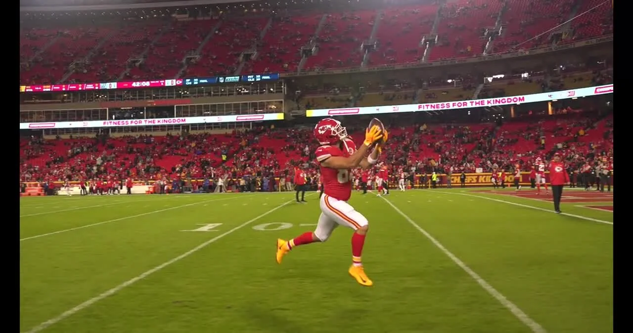 ESPN MNF Countdown Show - Kansas City Chiefs - slow motion run