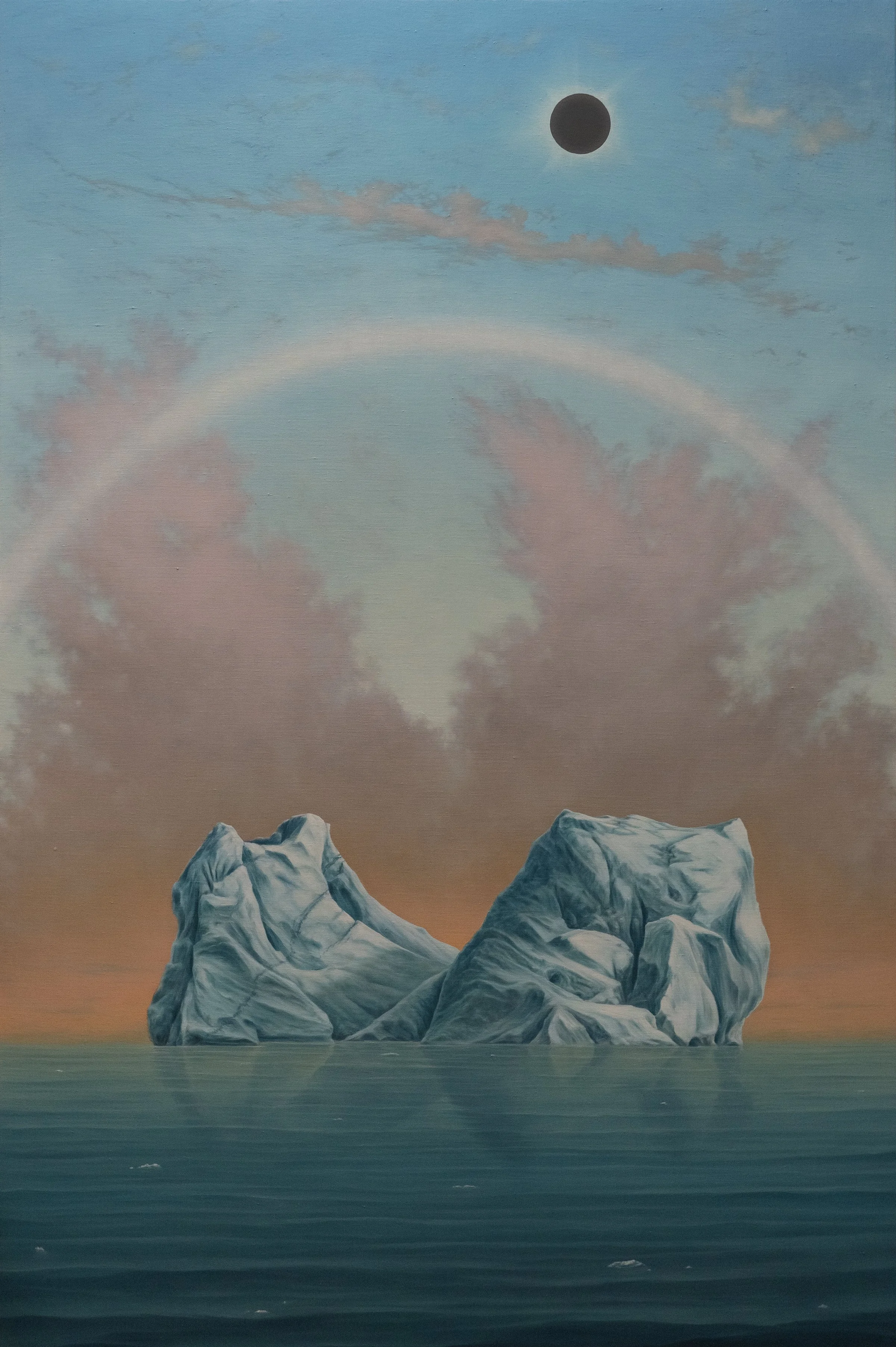 the awakening. 72" x 48", oil on linen over panel, 2024.