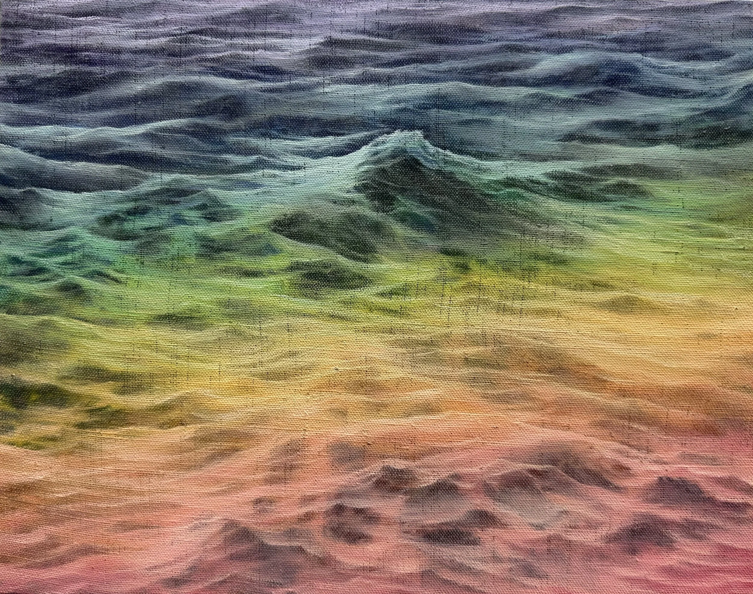 the roiling. 11" x 14", oil on linen over panel. 2024