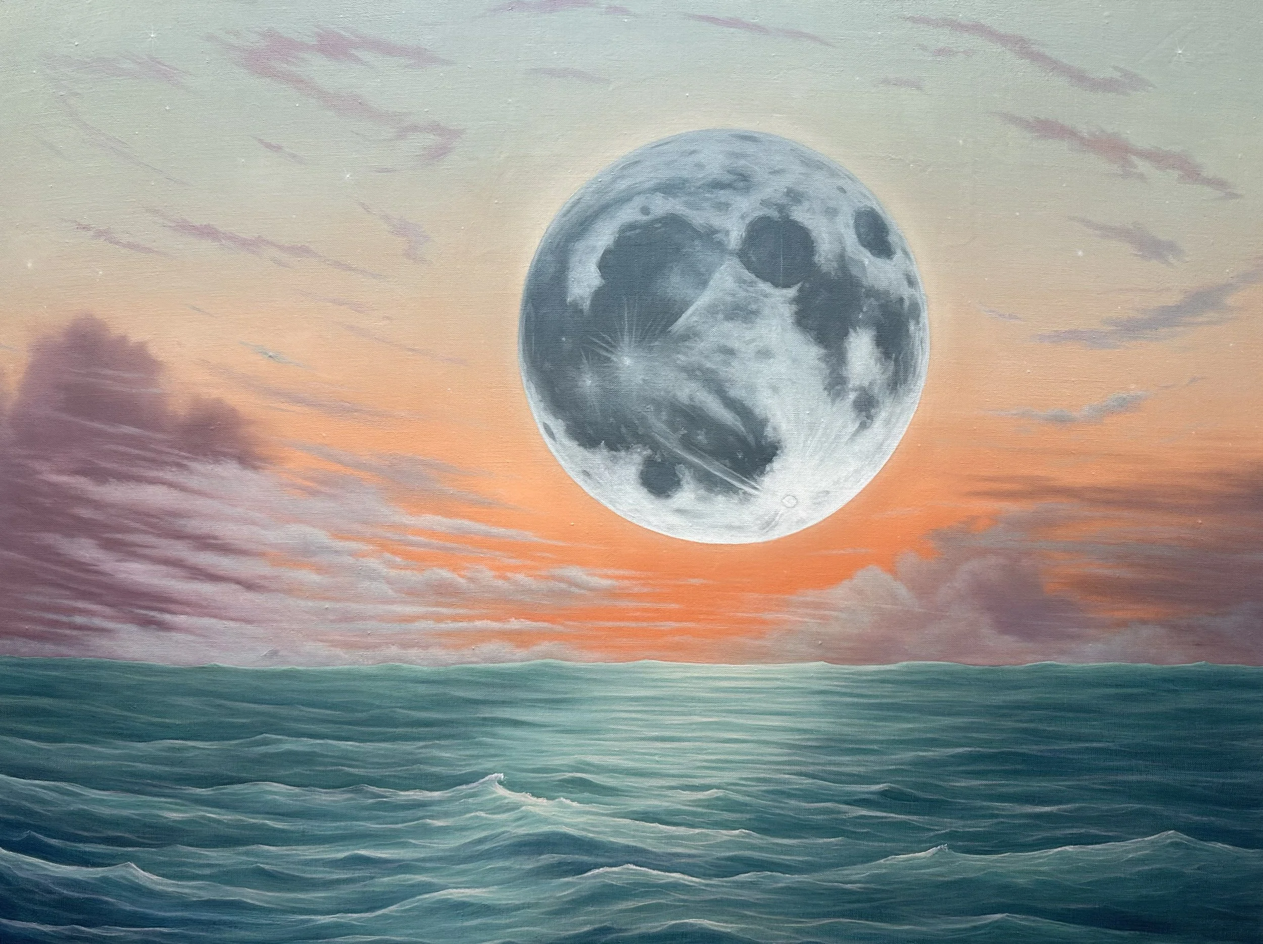 the moment. 24" x 36", oil on linen over panel. 2024