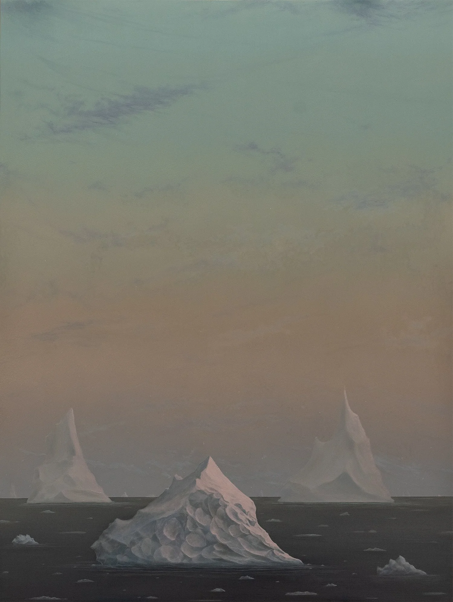 the gathering. 18" x 24", oil on copper. 2024