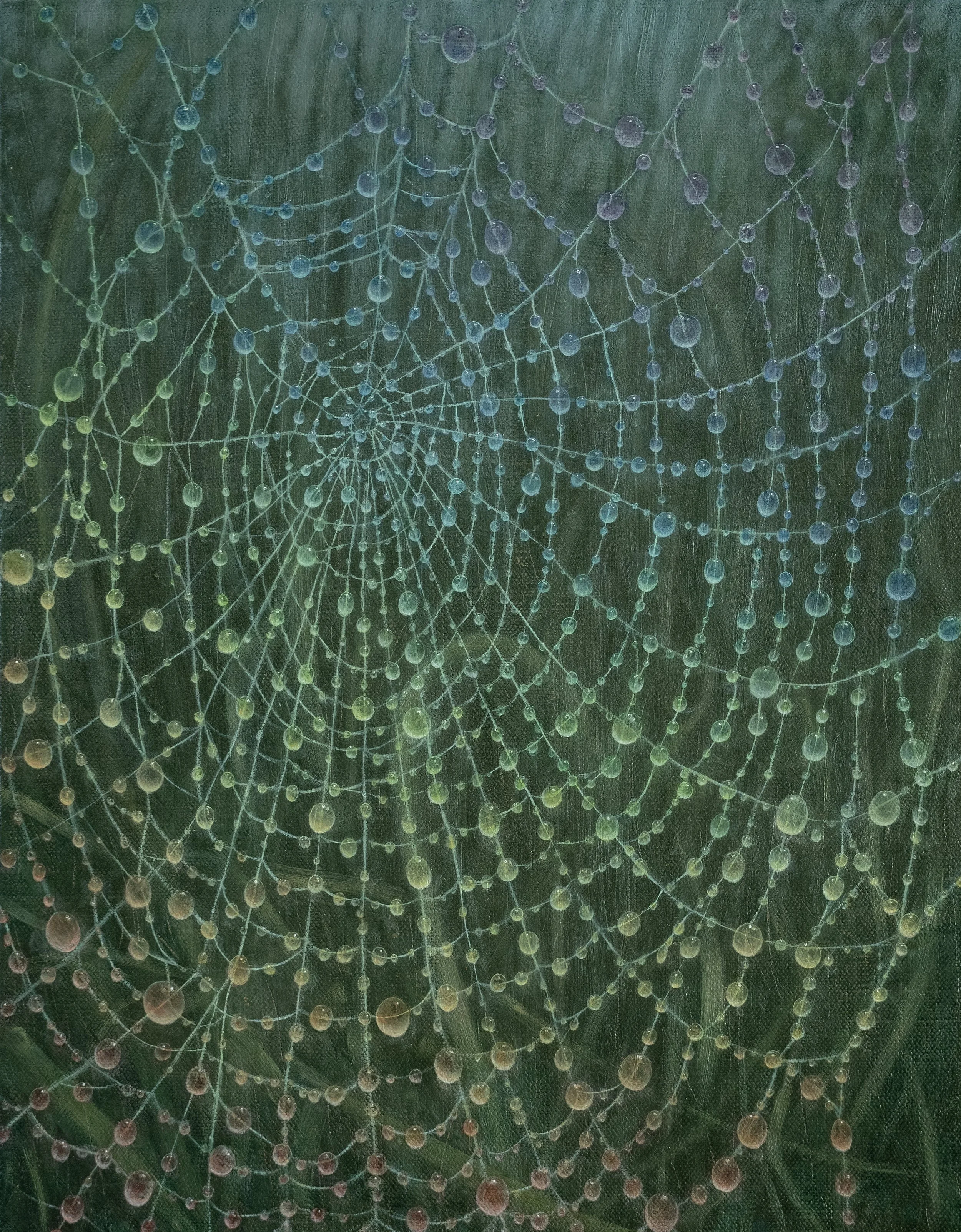 radiant dawn. 11" x 14", oil and wax on linen over panel, 2025