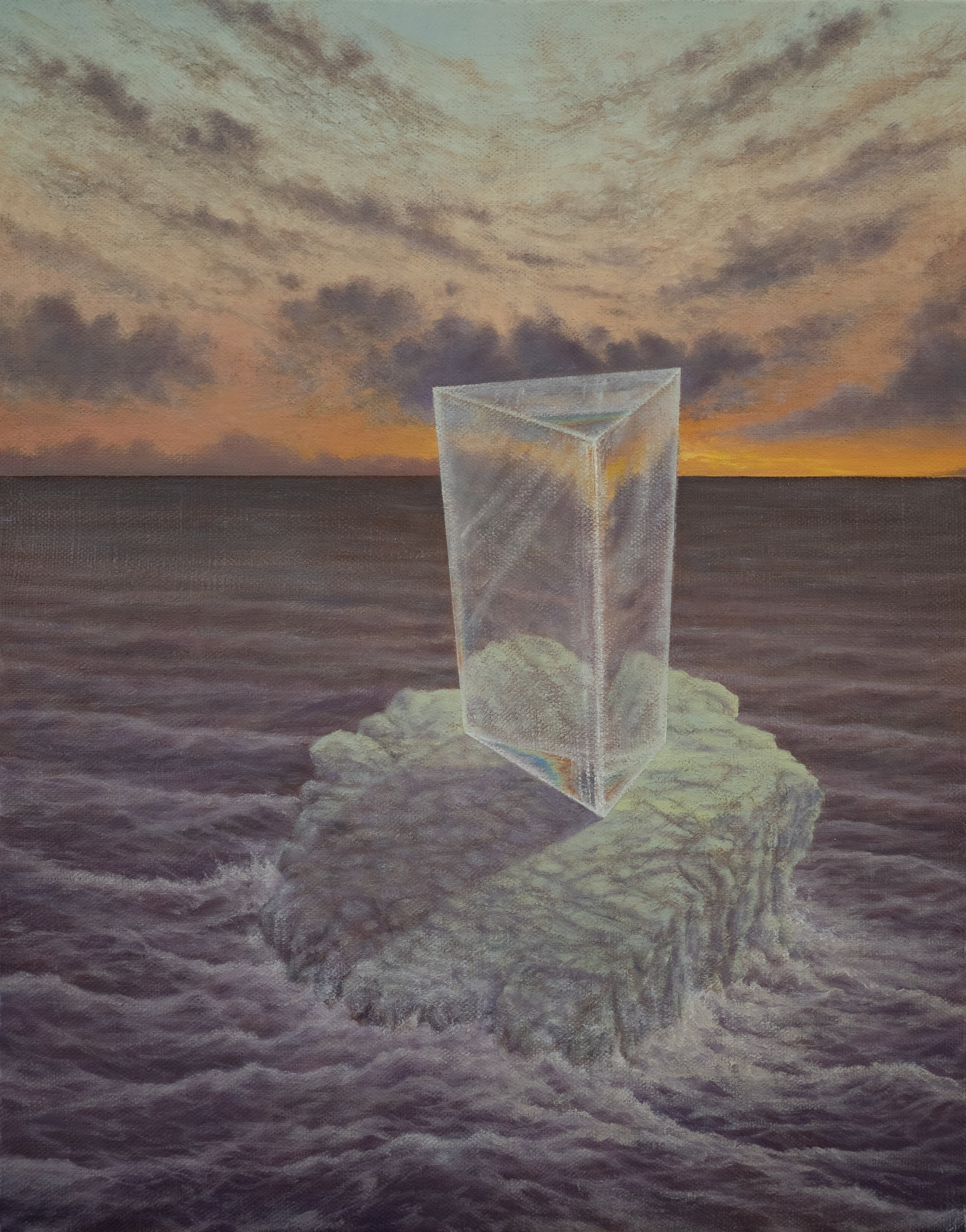 then you knew. 11" x 14", oil and wax on linen over panel, 2026