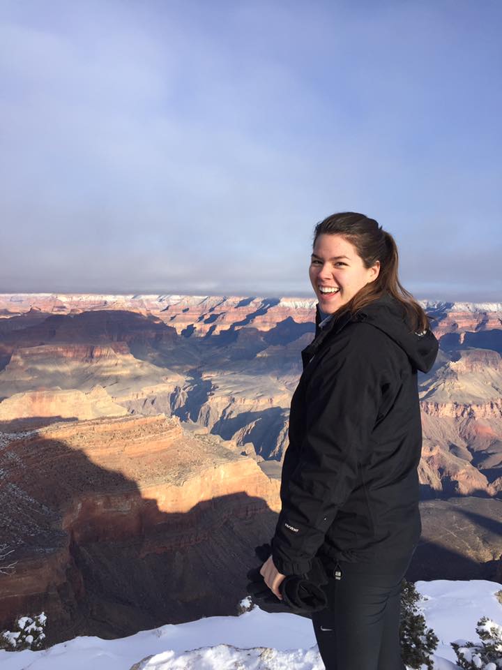 Picture of Sonya Williams in front of the Grand Canyon.