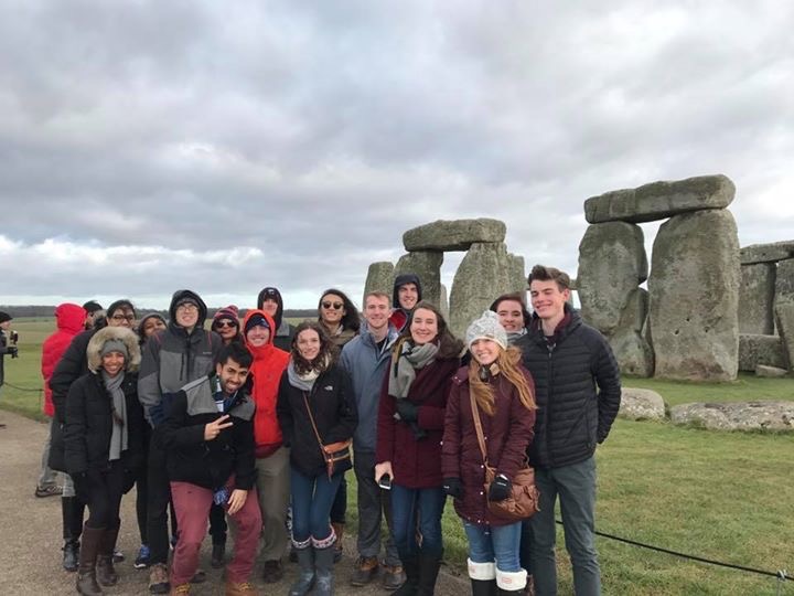 ILS students in front of Stonehenge during their British Masters of science course.