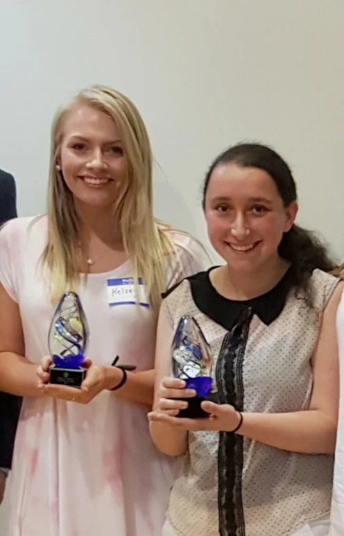 ILS service award winners for 2017, Paula Kleyman and Kelsey Anderson.