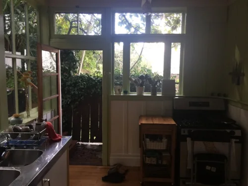 BEFORE: Kitchen, corner view