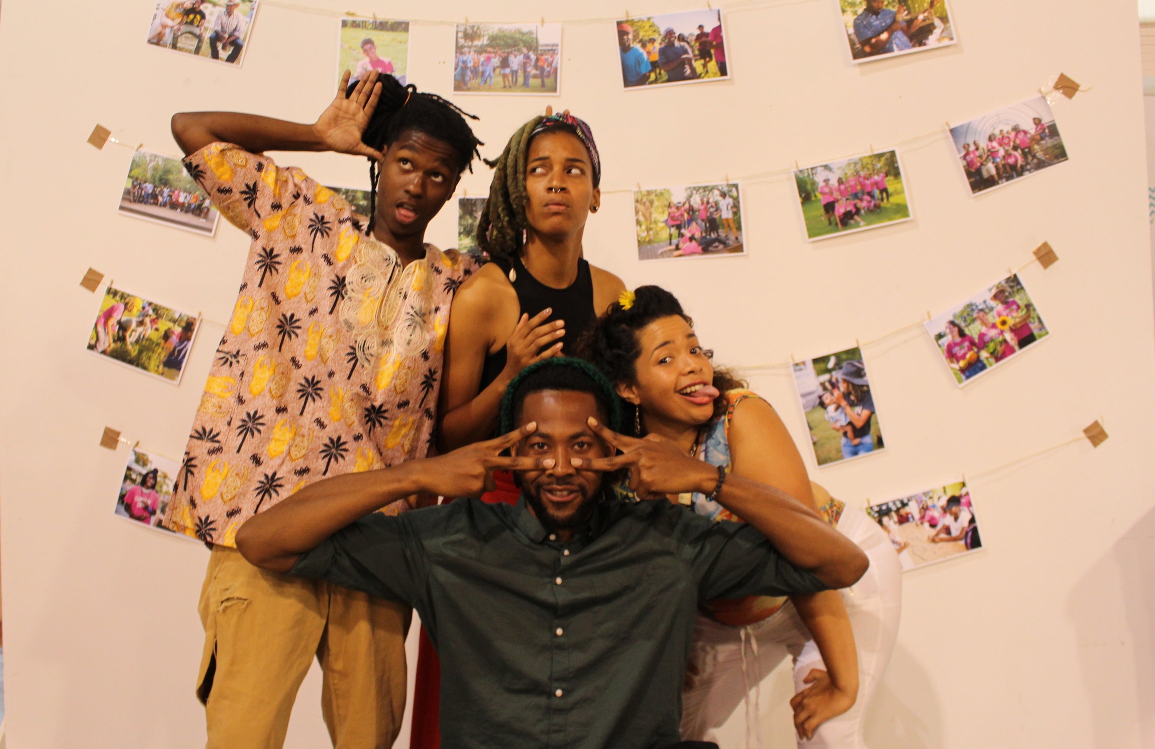 The Dream Team! Our four crew leaders, Sean, Preach, Trayshawn, and Ellenie.