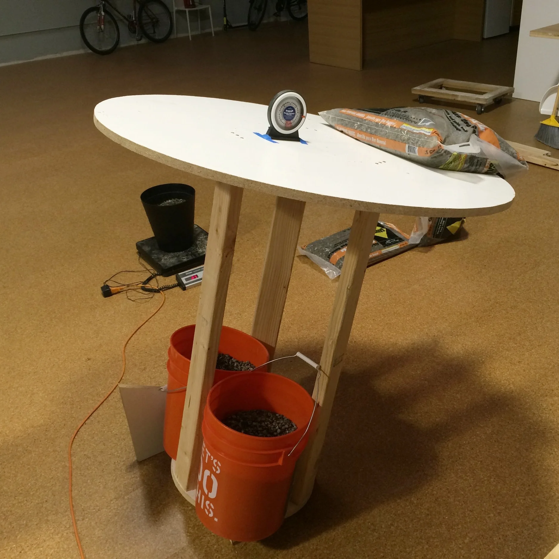  Tip testing to confirm that the table will pass required regulations. 