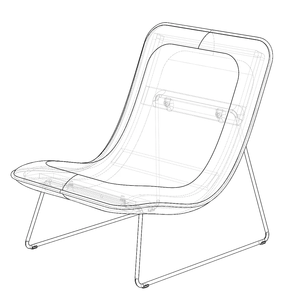  CAD geometry was built in Solidworks using a combination of surface and solid modeling techniques. 