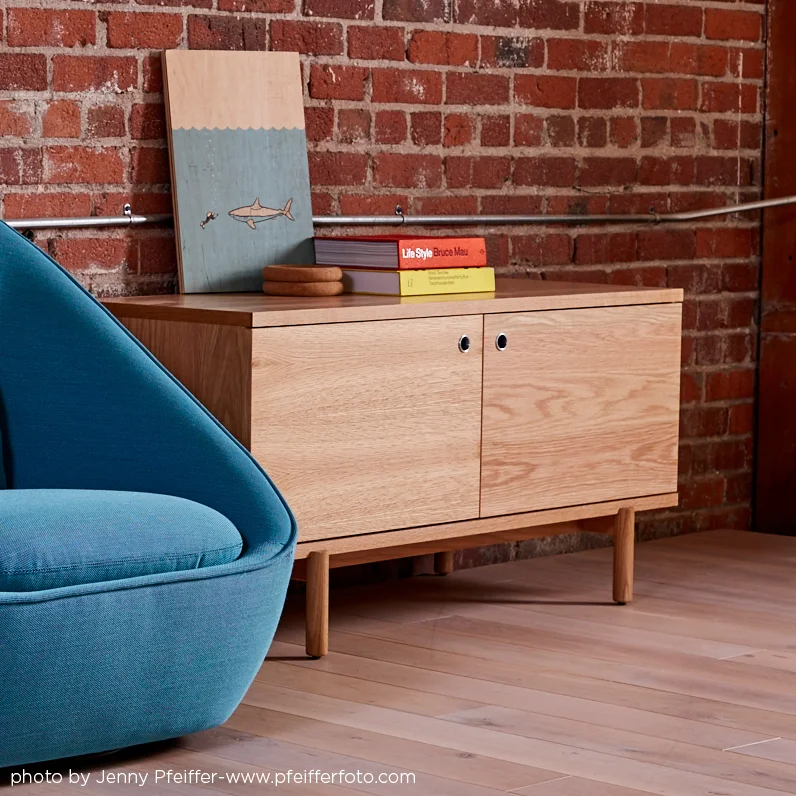 Panino Media offers ample storage and minimal design that fits in any environment. 