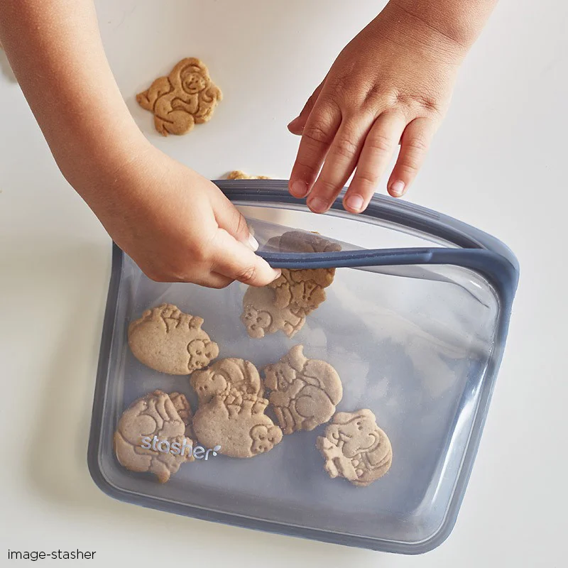  Stasher offers an alternative to conventional plastic zip-lock bags. &nbsp; 