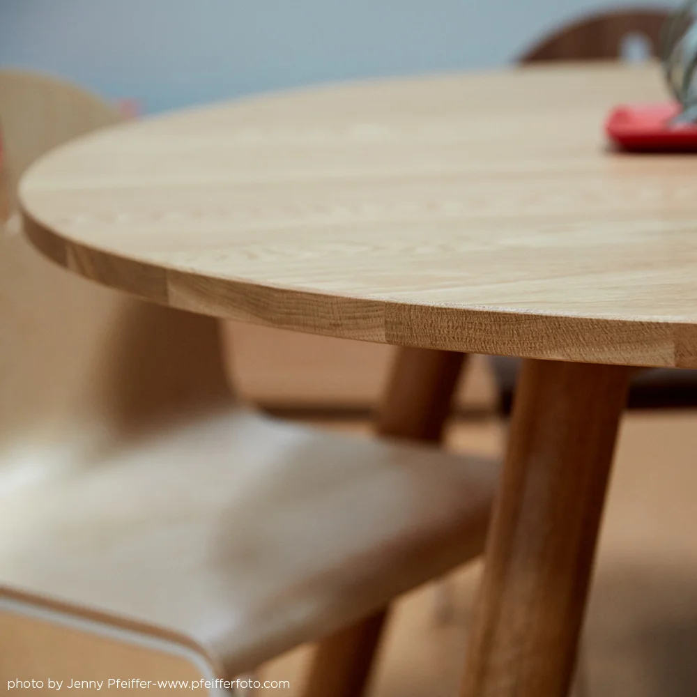 The Batter Round is constructed of solid wood in Pennsylvania.