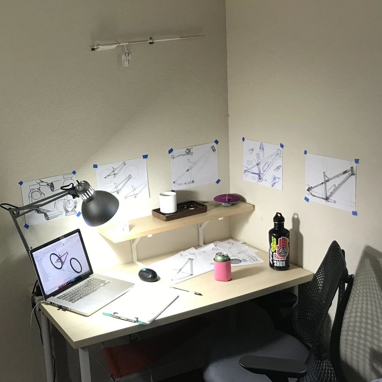  It all began with a pen, paper and a bike that didn’t exist yet.  