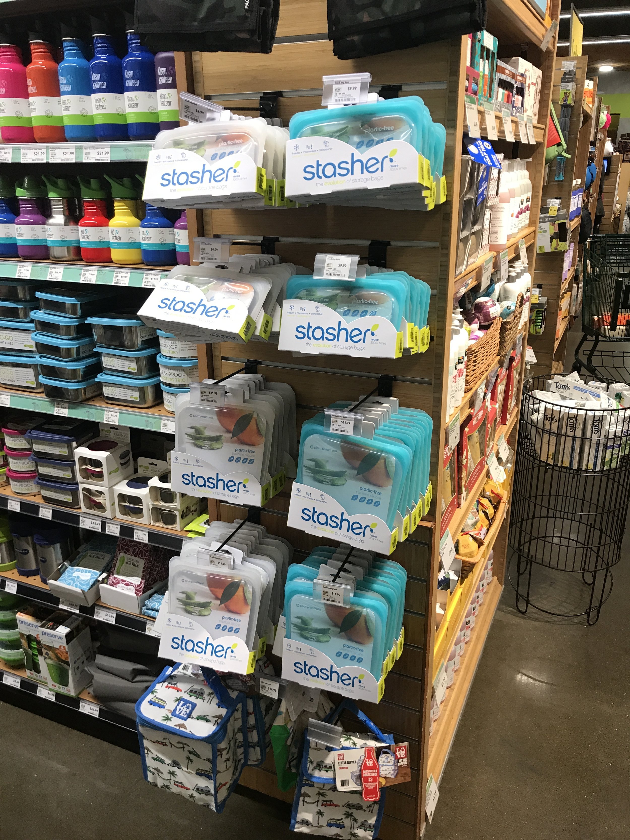  Stasher in the wild at Whole Foods. 