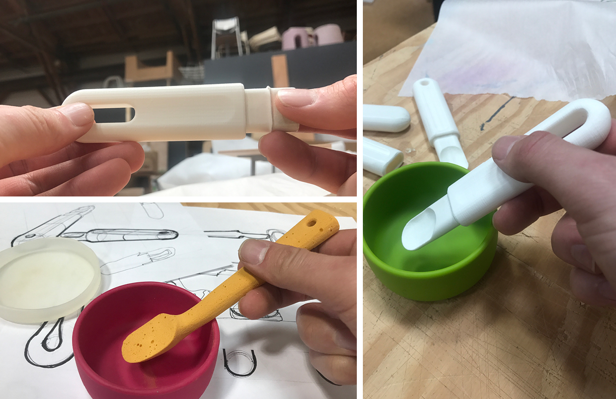 3-D Printing and Foam Models were used to develop form and function.