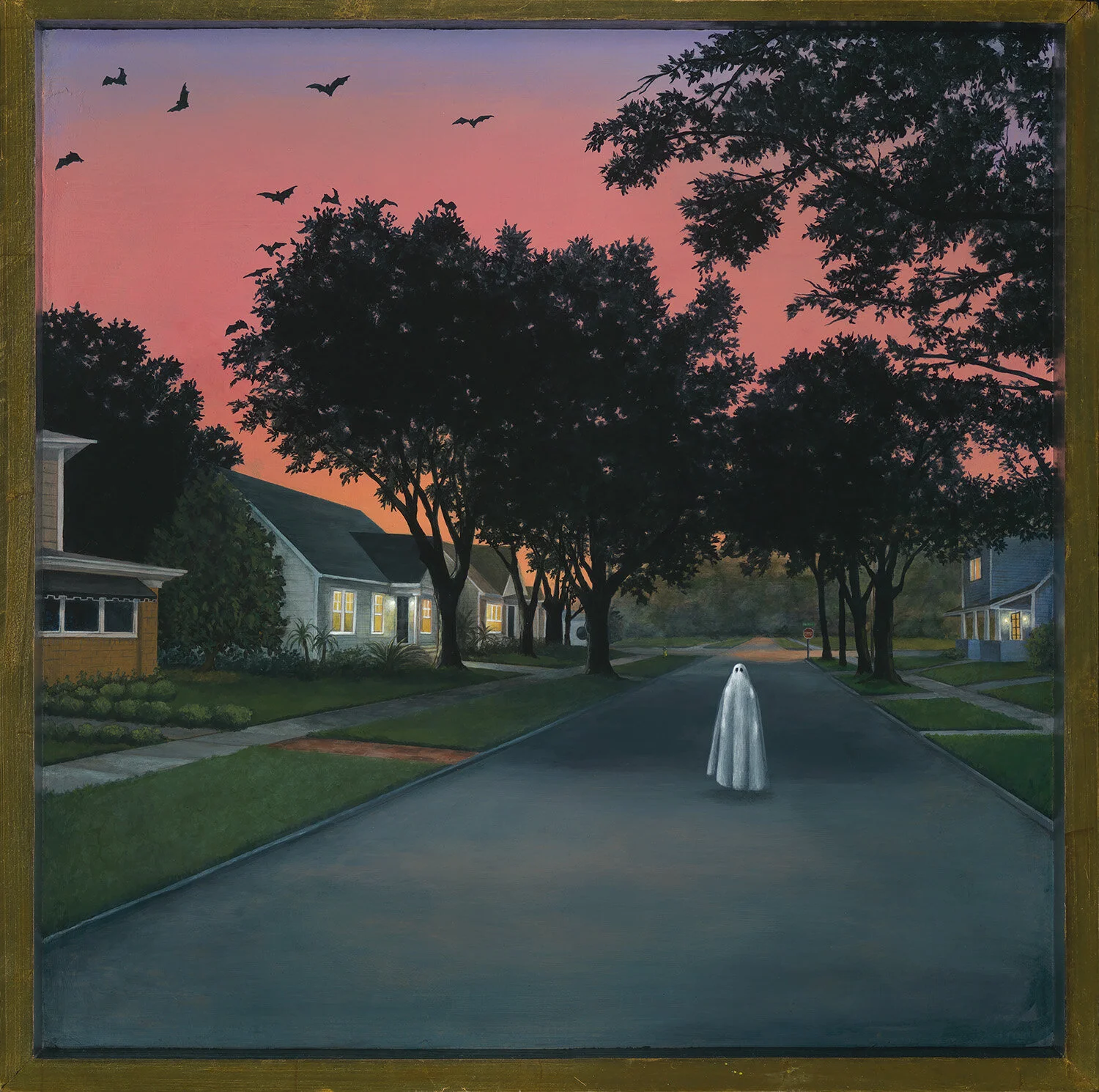 "19th Ave", Acrylic on Discarded Theatre Scenery