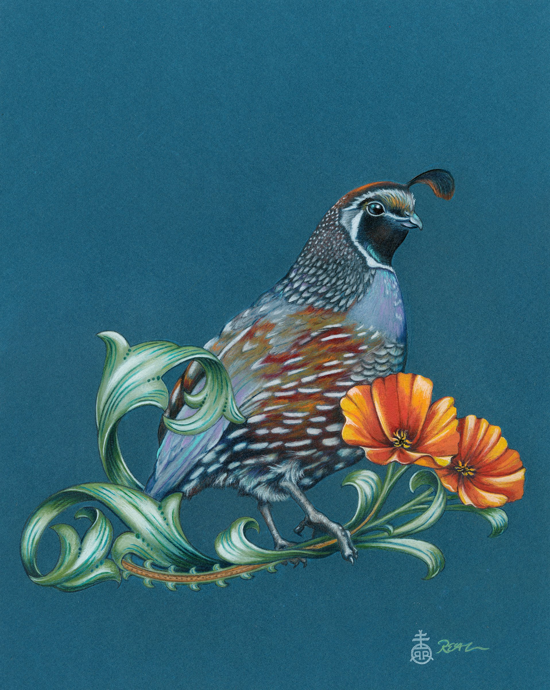 "California Quail" for Old California Lighting Co. (SOLD)