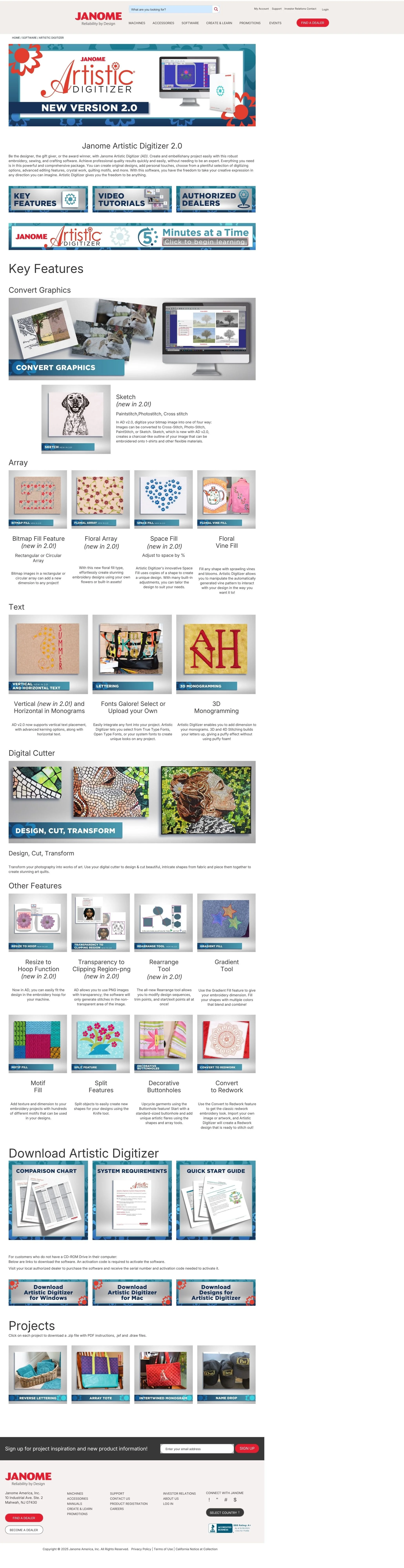 Software Landing Page Example
